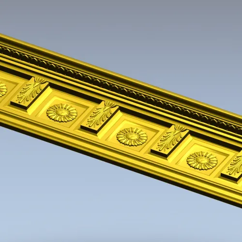 Классический багет с розетками - 3D модель STL для ЧПУ