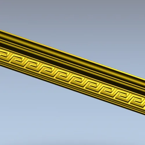Багет "Греческий меандр" - 3D STL модель для ЧПУ
