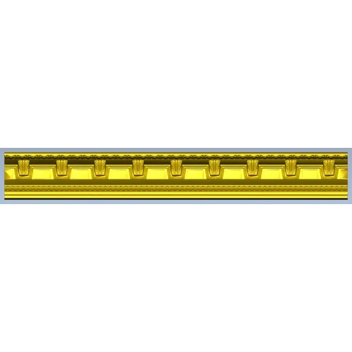 Classical Dentil Baguette - STL 3D model for CNC
