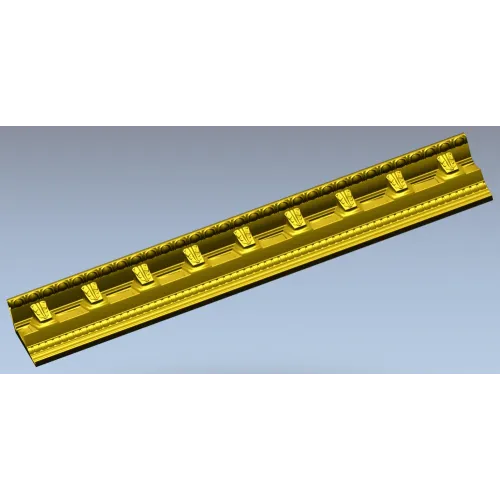 Classical Dentil Baguette - STL 3D model for CNC