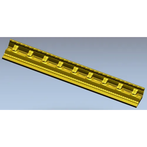 Classical Dentil Baguette - STL 3D model for CNC