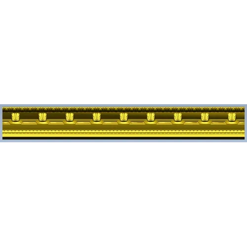 Classical Dentil Baguette - STL 3D model for CNC