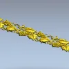 Grapevine Baguette STL - Decorative 3D Model for CNC