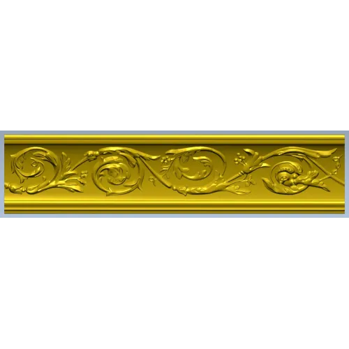 Acanthus Scroll Molding STL for CNC