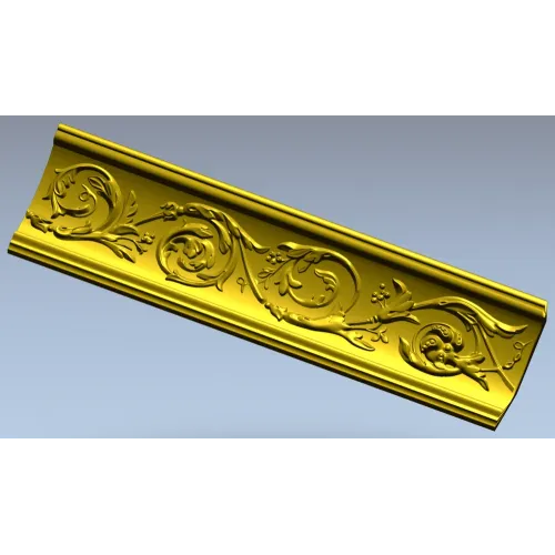 Acanthus Scroll Molding STL for CNC
