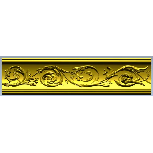 Acanthus Scroll Molding STL for CNC