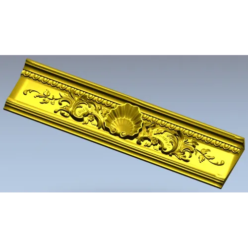 Багет с раковиной и акантом - 3D модель STL для ЧПУ