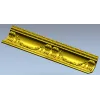 Багетная 3D модель STL - классический орнамент с гирляндами