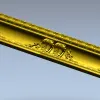 Багетная 3D модель STL - классический орнамент с гирляндами