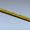 Багет с растительным вензелем - 3D модель STL для ЧПУ