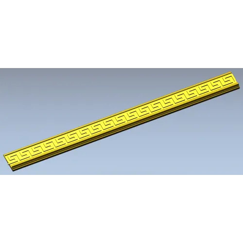 Greek Key Baguette STL for CNC