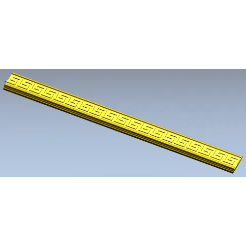 Greek Key Baguette STL for CNC