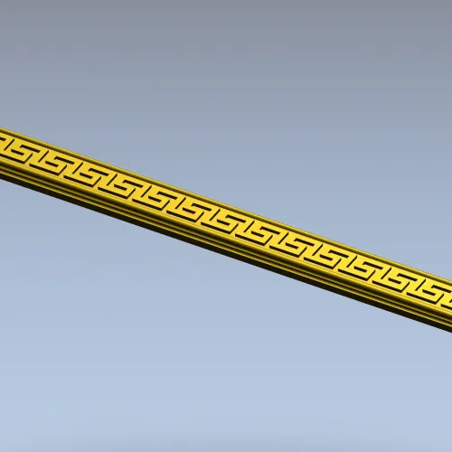 Greek Key Baguette STL for CNC