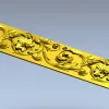Растительный резной багет - STL для ЧПУ