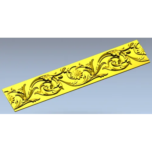 Акантовый декоративный багет - 3D модель STL для ЧПУ