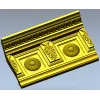 Классический резной багет с розетками - STL модель для ЧПУ