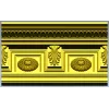 Классический резной багет с розетками - STL модель для ЧПУ