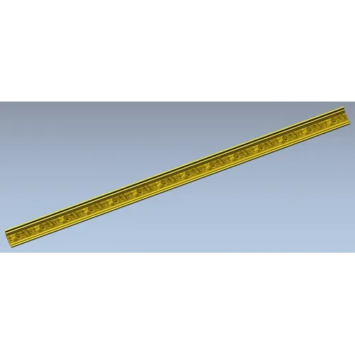 Багет с растительным орнаментом - STL 3D модель для ЧПУ