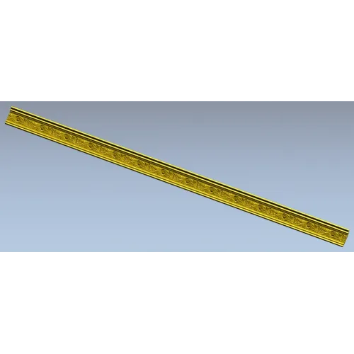 Багет с растительным орнаментом - STL 3D модель для ЧПУ