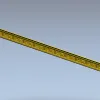 Багет с растительным орнаментом - STL 3D модель для ЧПУ