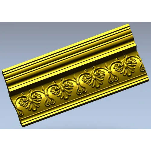 Acanthus Rosette Baguette - STL 3D Model for CNC