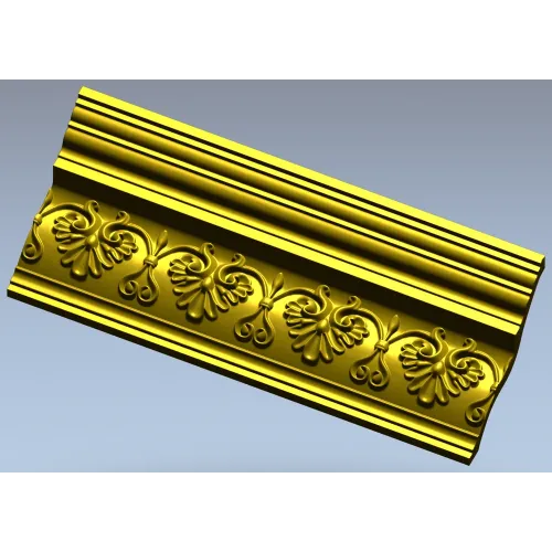 Acanthus Rosette Baguette - STL 3D Model for CNC