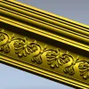 Acanthus Rosette Baguette - STL 3D Model for CNC
