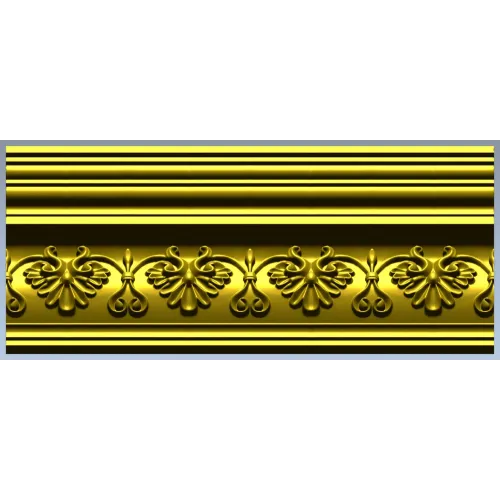 Acanthus Rosette Baguette - STL 3D Model for CNC