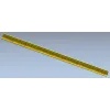 Декоративный багет с листьевидным орнаментом - STL для ЧПУ