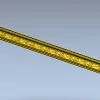 Классический багет со растительным орнаментом - STL модель для ЧПУ