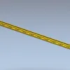 Резной узкий багет с растительным орнаментом - STL для ЧПУ