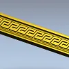 Багет с греческим меандром - 3D модель в формате STL для ЧПУ