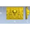 Классический багет с геральдической головой собаки - STL для ЧПУ