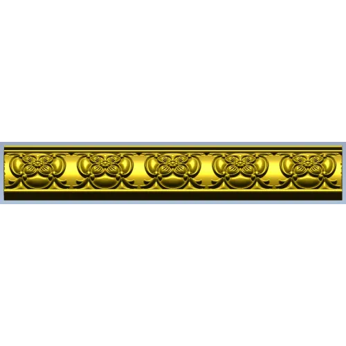 Floral Rosette Baguette STL for CNC