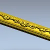 Классический багет с вензелем - 3D модель STL для ЧПУ