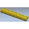 Ornate Fleuron Scroll Baguette - STL 3D model for CNC milling