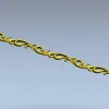 Ornamental Baguette 3D Model STL - Scroll Trim for CNC