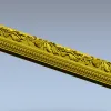Багет с растительным орнаментом - 3D модель STL для ЧПУ