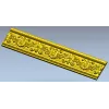 Ornate Floral Baguette STL 3D Model for CNC Router