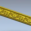 Ornate Floral Baguette STL 3D Model for CNC Router