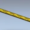 Багет с веерообразным орнаментом - stl модель для ЧПУ