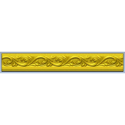 Ornamental Acanthus Baguette STL for CNC