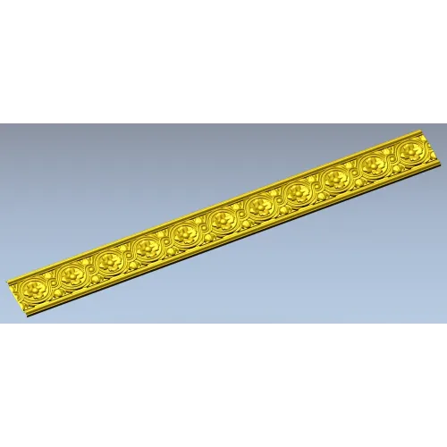 Classical Rosette Baguette STL for CNC Milling
