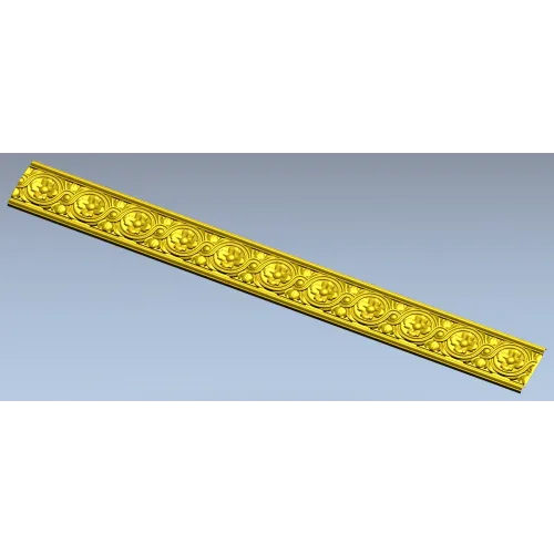 Classical Rosette Baguette STL for CNC Milling
