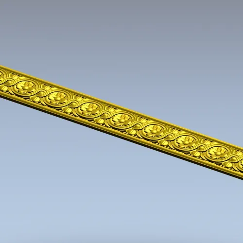 Classical Rosette Baguette STL for CNC Milling
