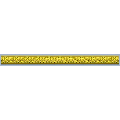 Classical Rosette Baguette STL for CNC Milling