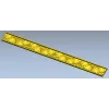 Декоративный багет с растительным орнаментом - 3D модель STL для ЧПУ