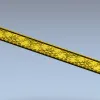 Декоративный багет с растительным орнаментом - 3D модель STL для ЧПУ