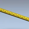 Классический багет с жемчужной гирляндой - STL модель для ЧПУ