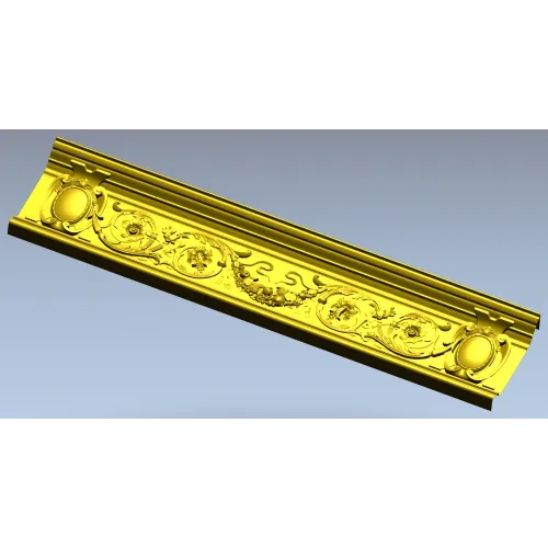 Багетный фриз с медальонами - 3D модель STL для ЧПУ
